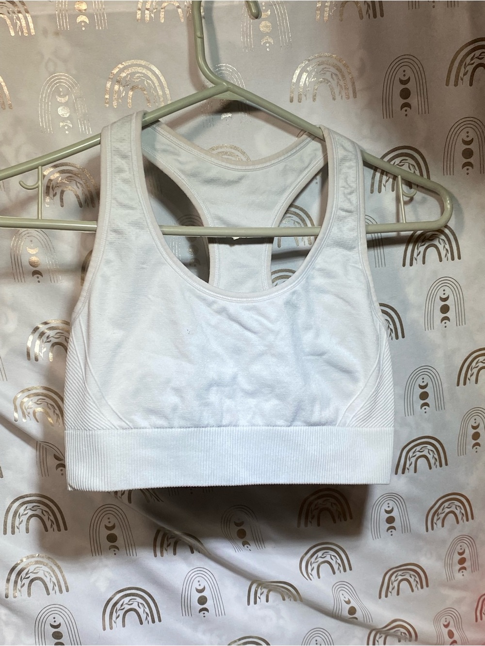 all in motion White Racerback Sports Bra